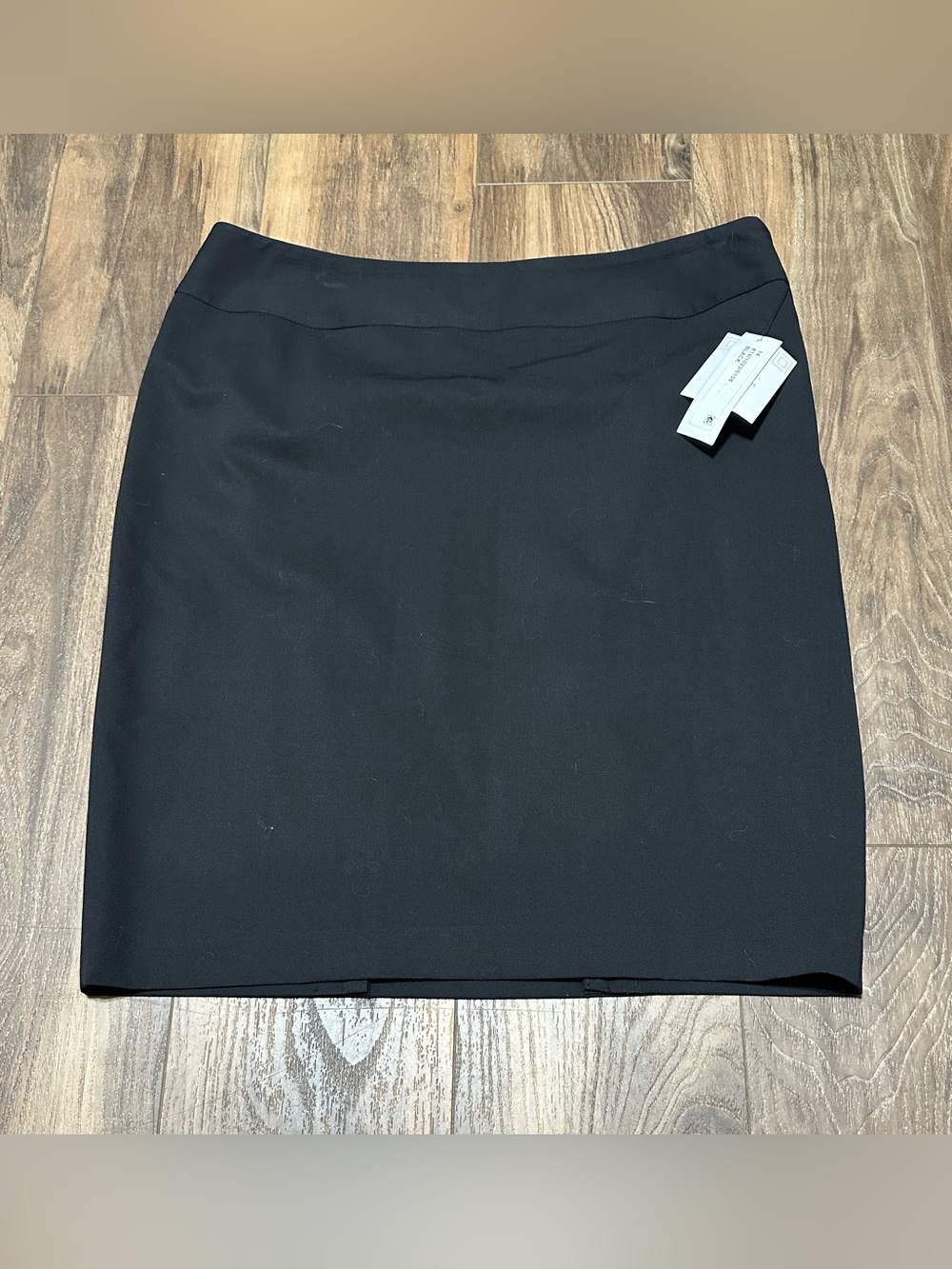 Liz Claiborne Career Pencil Skirt Womens 14 Black Stretch Knee Length Workwear